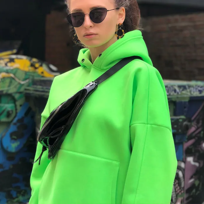 hoodie с начёсом и на молнии